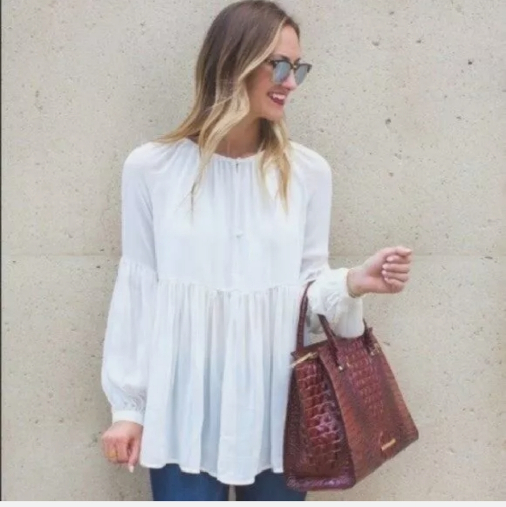 Sincerely Jules White Chiffon Top